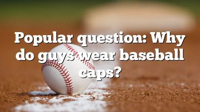 Popular question: Why do guys wear baseball caps?