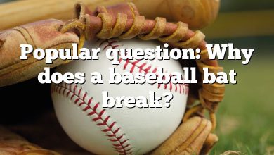 Popular question: Why does a baseball bat break?