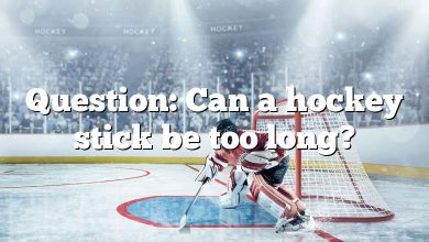 Question: Can a hockey stick be too long?