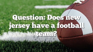 Question: Does new jersey have a football team?