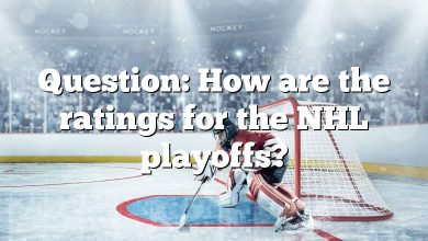 Question: How are the ratings for the NHL playoffs?