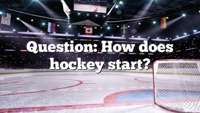 Question: How does hockey start?