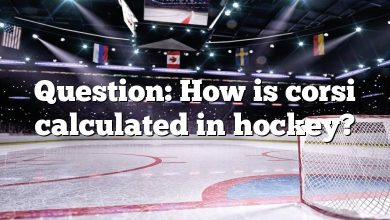 Question: How is corsi calculated in hockey?