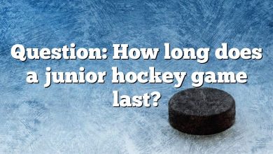 Question: How long does a junior hockey game last?