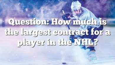 Question: How much is the largest contract for a player in the NHL?