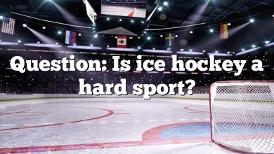 Question: Is ice hockey a hard sport?