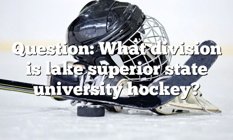 Question: What division is lake superior state university hockey?
