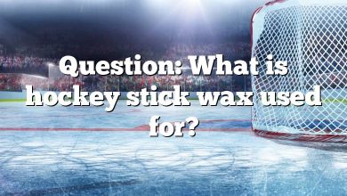 Question: What is hockey stick wax used for?