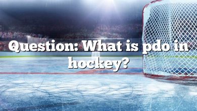 Question: What is pdo in hockey?