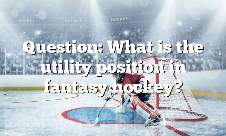 Question: What is the utility position in fantasy hockey?