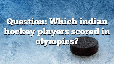 Question: Which indian hockey players scored in olympics?