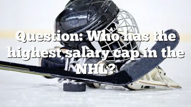 Question: Who has the highest salary cap in the NHL?