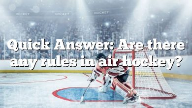 Quick Answer: Are there any rules in air hockey?