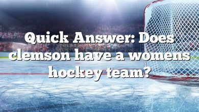 Quick Answer: Does clemson have a womens hockey team?