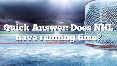 Quick Answer: Does NHL have running time?