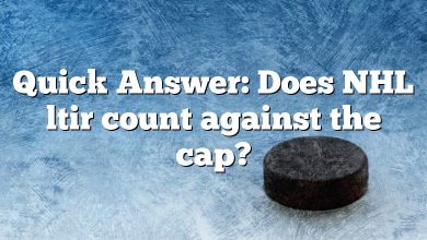 Quick Answer: Does NHL ltir count against the cap?