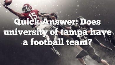 Quick Answer: Does university of tampa have a football team?