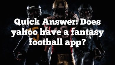 Quick Answer: Does yahoo have a fantasy football app?