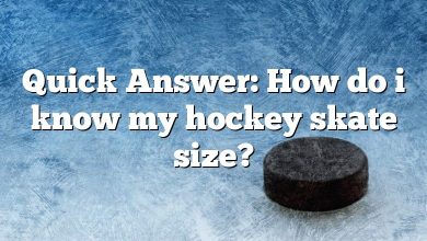 Quick Answer: How do i know my hockey skate size?