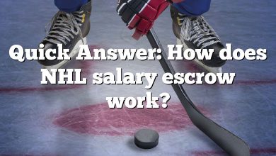 Quick Answer: How does NHL salary escrow work?