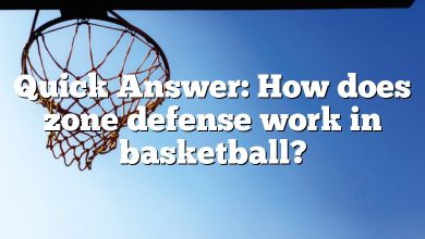 Quick Answer: How does zone defense work in basketball?