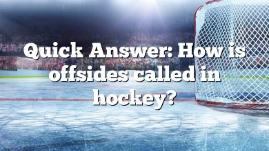 Quick Answer: How is offsides called in hockey?