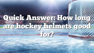 Quick Answer: How long are hockey helmets good for?