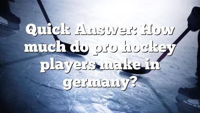 Quick Answer: How much do pro hockey players make in germany?