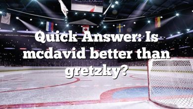 Quick Answer: Is mcdavid better than gretzky?