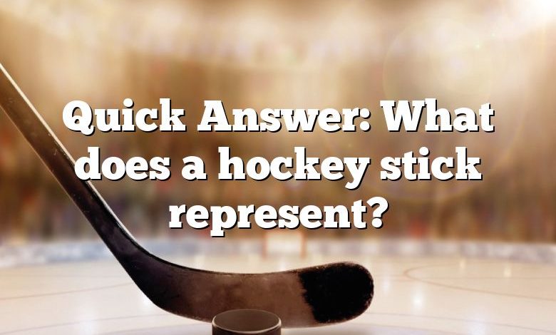 Quick Answer: What does a hockey stick represent?