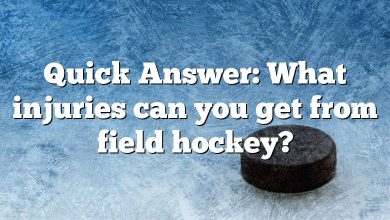 Quick Answer: What injuries can you get from field hockey?