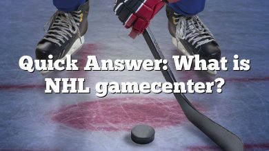 Quick Answer: What is NHL gamecenter?