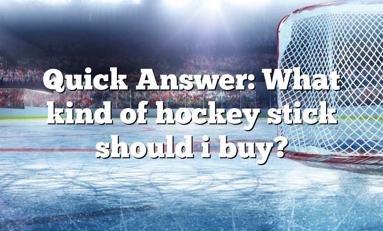 Quick Answer: What kind of hockey stick should i buy?