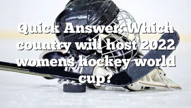 Quick Answer: Which country will host 2022 womens hockey world cup?