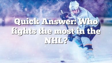 Quick Answer: Who fights the most in the NHL?