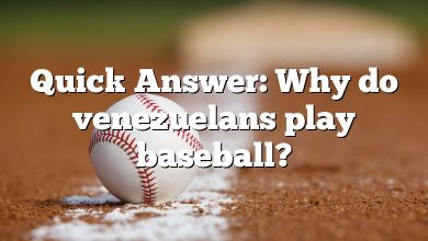 Quick Answer: Why do venezuelans play baseball?