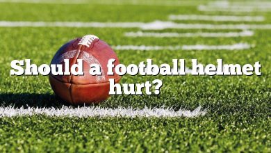 Should a football helmet hurt?