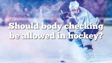 Should body checking be allowed in hockey?