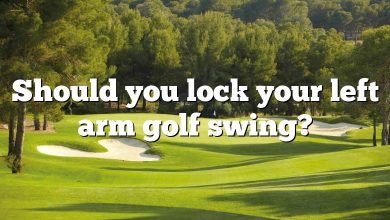 Should you lock your left arm golf swing?