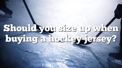 Should you size up when buying a hockey jersey?