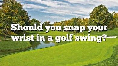 Should you snap your wrist in a golf swing?