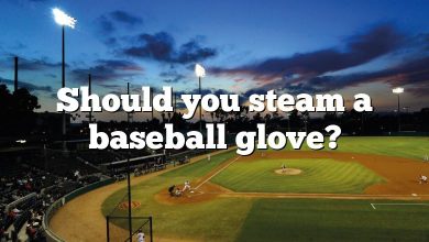 Should you steam a baseball glove?