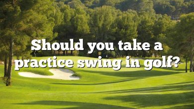 Should you take a practice swing in golf?