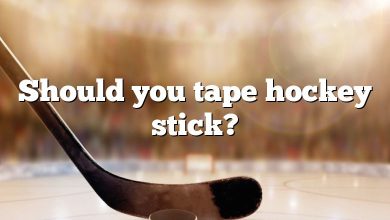 Should you tape hockey stick?
