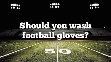 Should you wash football gloves?
