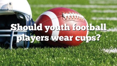 Should youth football players wear cups?