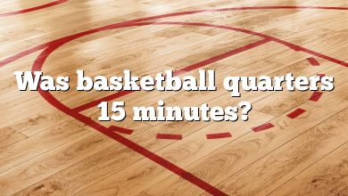 Was basketball quarters 15 minutes?