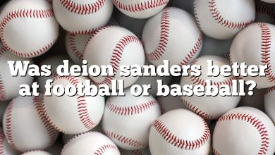 Was deion sanders better at football or baseball?