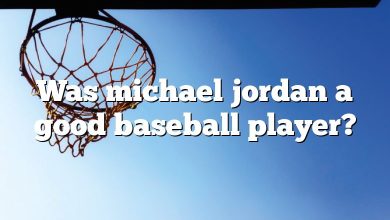 Was michael jordan a good baseball player?