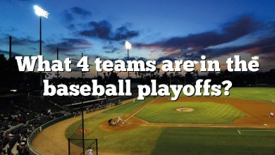 What 4 teams are in the baseball playoffs?